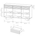 Комод з підсвіткою Semi 3D3S/1547